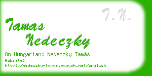 tamas nedeczky business card